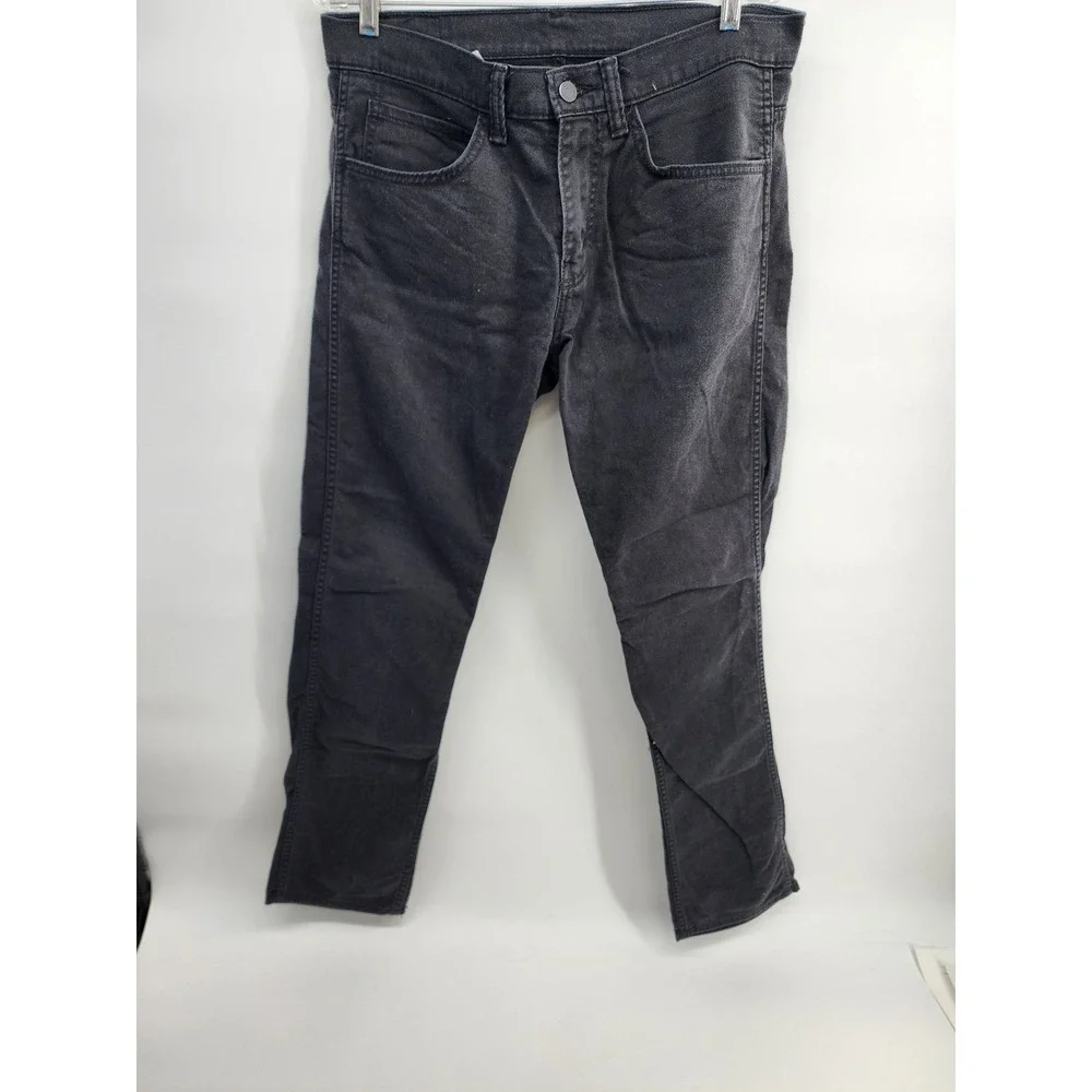 Levis‎ 513 Slim Fit Jeans Mens Black Faded Denim Pants 34x34